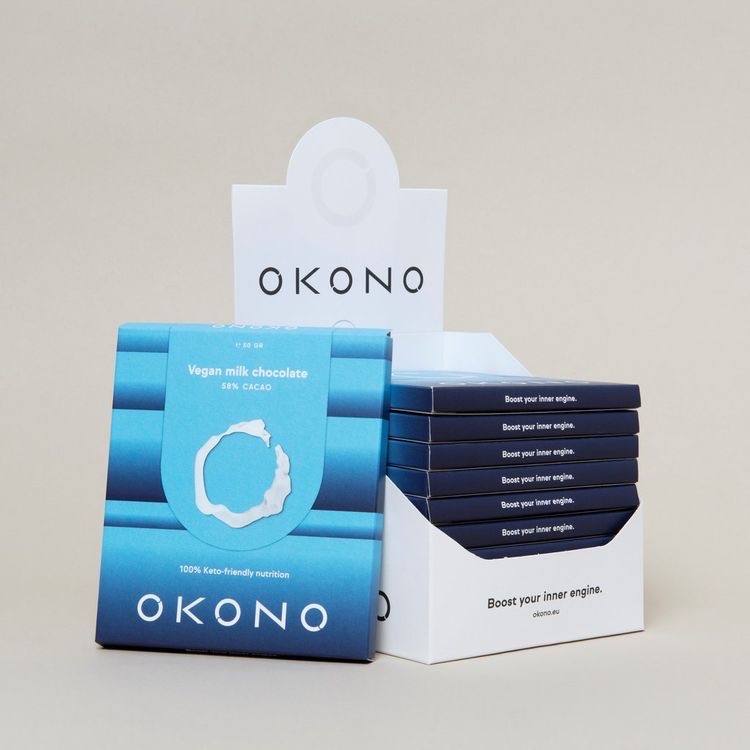 OKONO – vegan melkchocolade (doos)