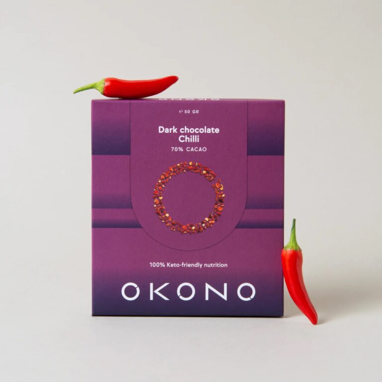 OKONO – Donkere chocolade met chili