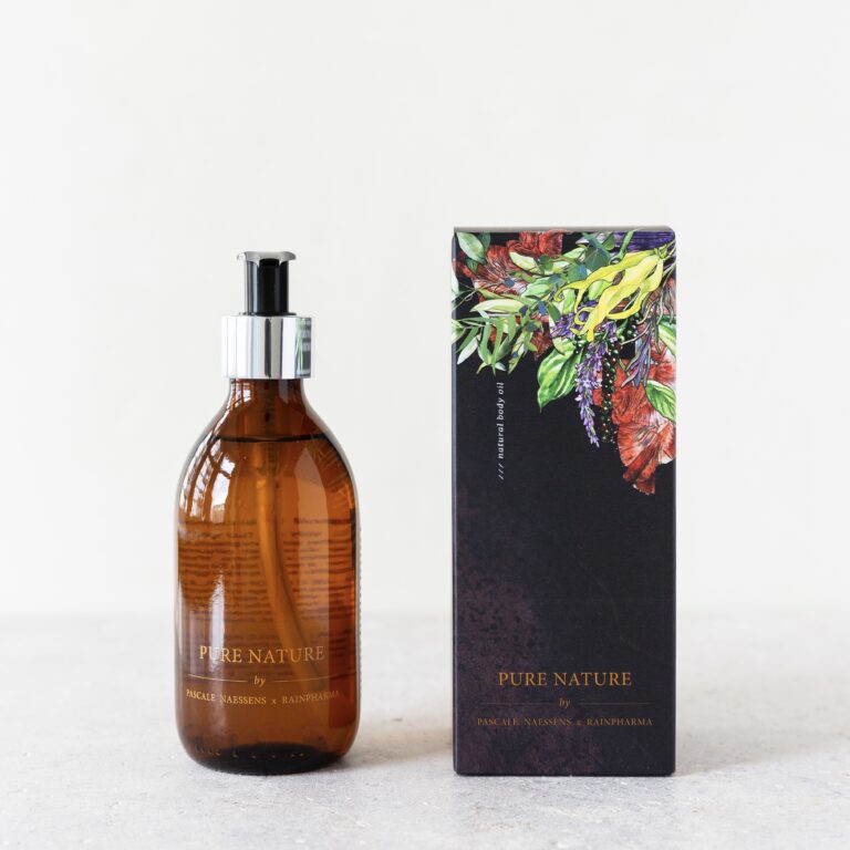 NATURAL BODY OIL PURE NATURE BY PASCALE NAESSENS X RAINPHARMA